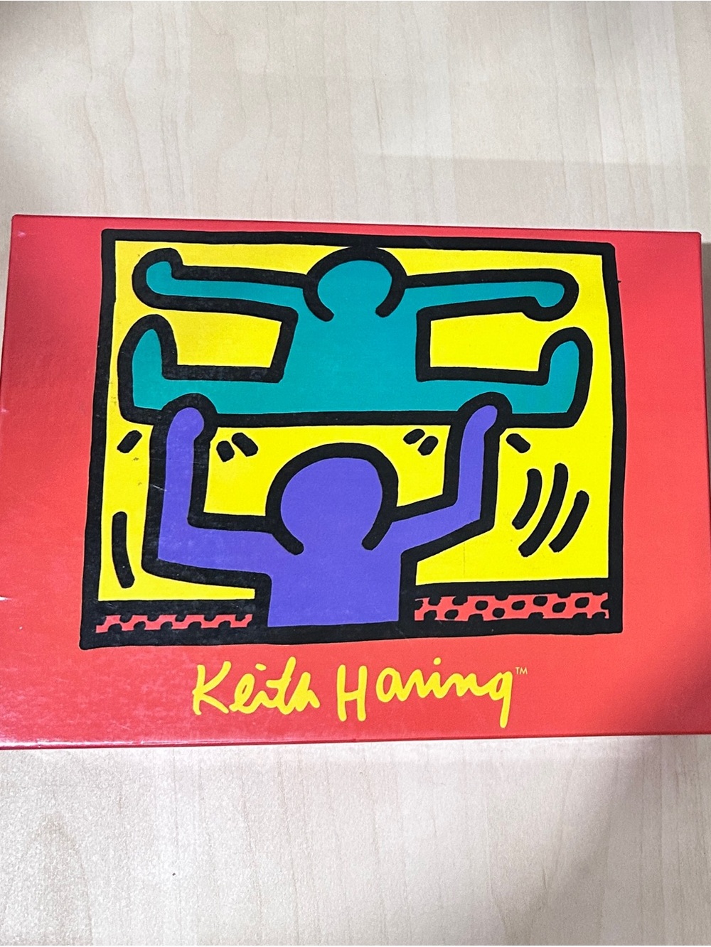 Rare Vintage Keith Haring Box of 10 Note Cards w/ Envelopes Post Card Blank